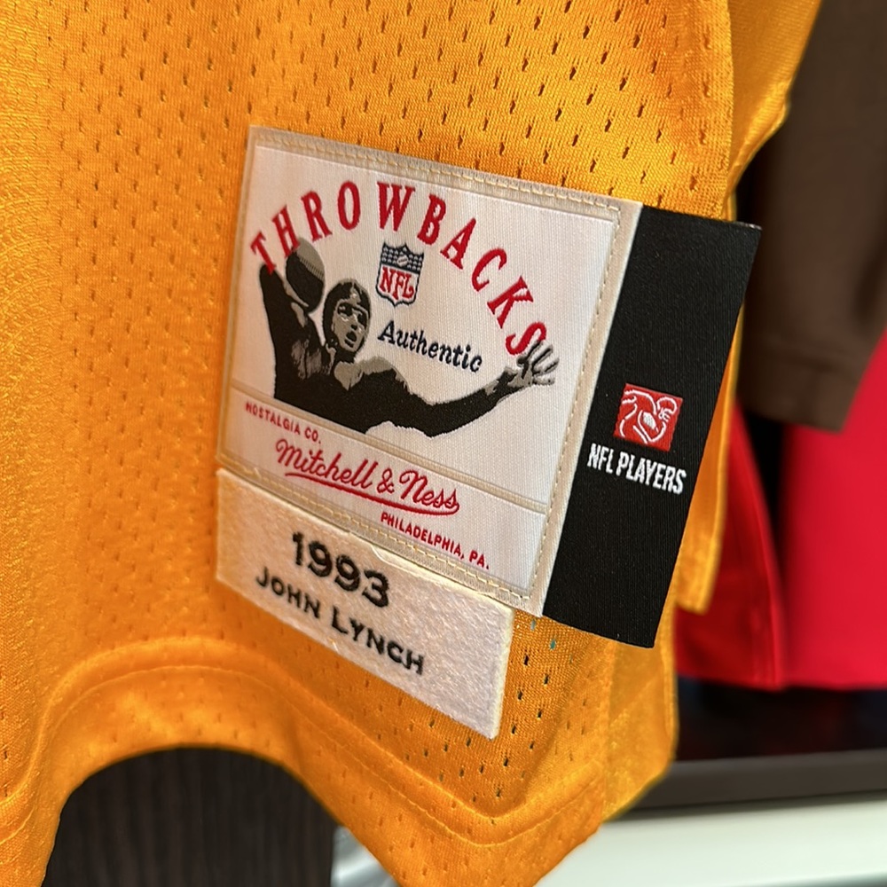 Tampa Bay Buccaneers John Lynch Mitchell & Ness Orange 1993 Authentic NFL Jersey - Picture 6 of 12